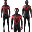 Spider-Man 2 Upgraded Suit Miles Morales Costume - Black and Red Bodysuit Upgraded Suit Miles Morales Cosplay