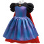 Girls Snow White Movie 2024 Evil Queen Grimhilde Costume - Black and Blue Dress Cape Set Evil Queen Grimhilde Cosplay