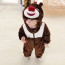 Kids Red Nose Bear Costume - Onesie Jumpsuit Red Nose Bear Cosplay