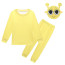 Kids Sprunki Incredibox Yellow Simon Costume - Sweater Pants Mask Set Yellow Sprunki Cosplay
