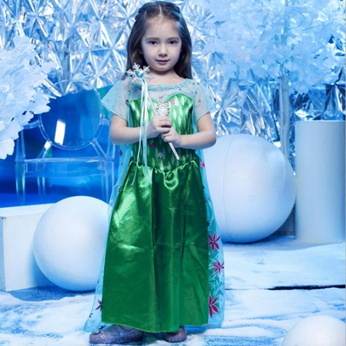 Girls Anna Green Dress Costume Dress