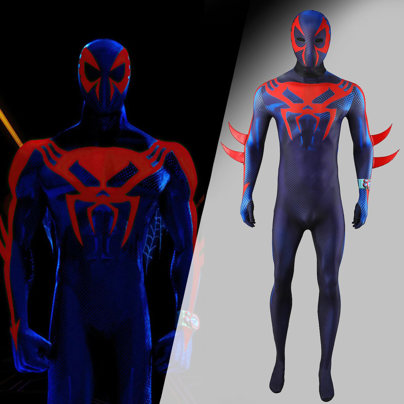 Spider-Man: Across the Spider-Verse Miguel O'Hara Costume - Bodysuit With Spike Miguel O'Hara Cosplay
