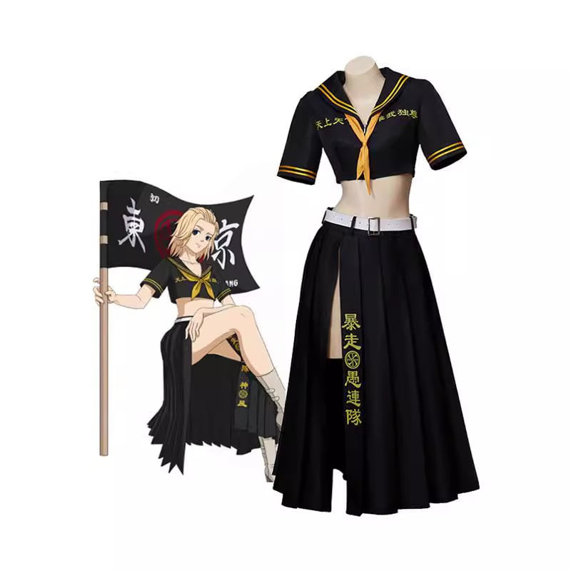 Tokyo Revengers Manjiro Sano Costume - Female Bosozoku Jacket Manjiro Sano Cosplay