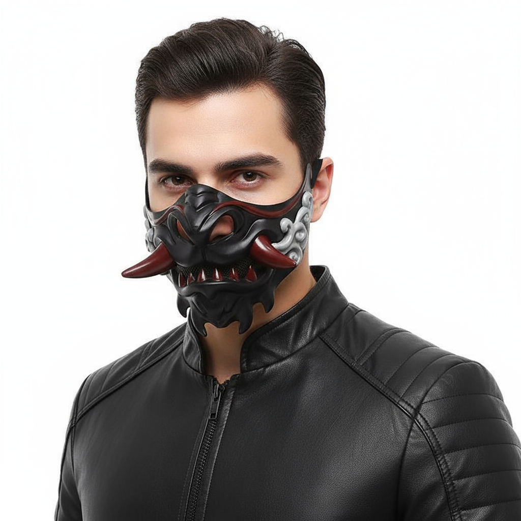 Japanese Samurai Devil Mask Prop - Japanese Samurai Cosplay Costume Mask