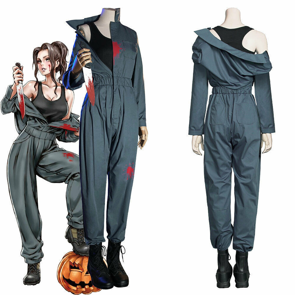 Halloween Michael Myers Bishoujo Costume - Jumpsuit Shirt Set Michael Myers Bishoujo Cosplay