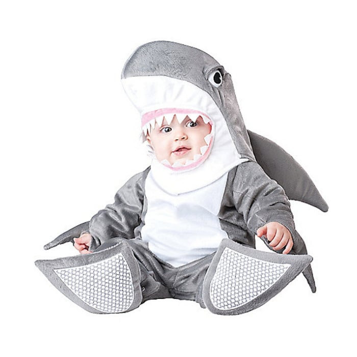 Baby Grey Shark Costume InCharacter - Onesie Jumpsuit Grey Shark Cosplay