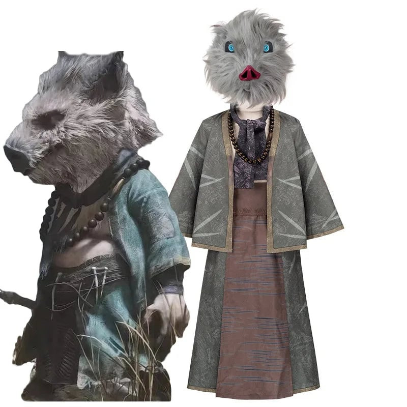 Black Myth: Wukong Zhu Bajie Costume - Brown Robe Skirt Set Zhu Bajie Cosplay