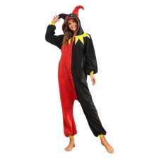 Harley Quinn Clown Costume - Onesie Jumpsuit Harley Quinn Clown Cosplay