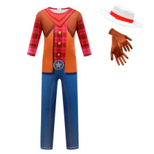 Dino Ranch Jon Kids Lycra Cosplay Costume