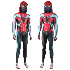 Spider-Man 2 Spider-Man Evolved Suit Costume - Bodysuit Hood Spider-Man Evolved Suit Cosplay