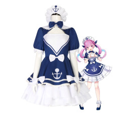 Hololive Vtuber Minato Aqua Costume - Blue Dress Minato Aqua Cosplay