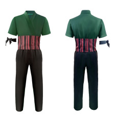 One Piece Live Action Roronoa Zoro Costume - Green Shirt Set Roronoa Zoro Costume