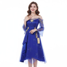 Identity V Ada Mesmer Psychologist Costume - Blue Dress Ada Mesmer Psychologist Cosplay