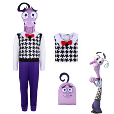Inside Out Fear Costume - Purple Suit Mask Set Fear Cosplay