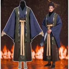Black Myth: Wukong The Fourth Sister Spider Spirit Costume - Blue Brown Dress Set The Fourth Sister Cosplay