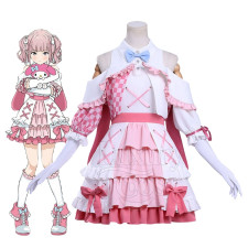 Girls Band Cry Hina Costume - Pink White Dress Hina Cosplay