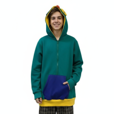 Brawl Stars Leon Costume - Green Yellow Hoodie Leon Cosplay