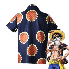 One Piece Lucy Monkey D Luffy Costume - Sunflower Shirt Set Monkey D. Luffy Cosplay