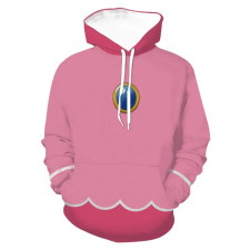Super Mario Bros Movie 2023 Princess Peach Hoodie - Princess Peach Cosplay Costume Hoodie