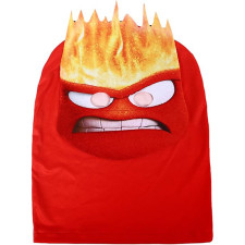 Inside Out 2 Anger Mask - Anger Cosplay Costume Mask Prop