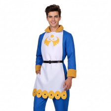 Pokemon Legends Arceus Volo Costume - Blue White Suit Volo Cosplay