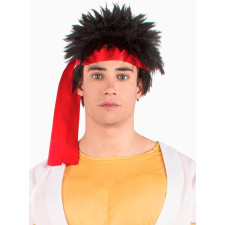 Street Fighter Ryu Wig Headband - Ryu Cosplay Costume Wig Headband Prop