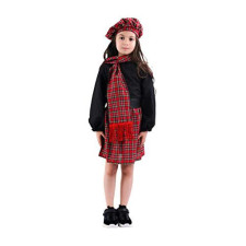 Girls Scottish Kilt Costume - Skirt Shirt Set Scottish Kilt Cosplay