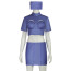 The Fifth Element Stewardess Costume - Blue Dress Fifth Element Stewardess Cosplay