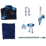 Identity V Antiquarian Costume - Black Blue Dress Antiquarian Cosplay