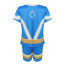 Boys Cosmicrew: Storm Force Storm Costume - Blue Shirt Set Storm Cosplay