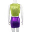Dua Lipa Costume - Sequin Purple Skirt Green Top Dua Lipa Cosplay