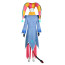 Helluva Boss Fizzarolli Costume - Pink Blue Clown Hat Suit Set Fizzarolli Cosplay