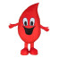 Giant Red Waterdrop Water Drop Mascot Costume