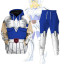 Saint Seiya Knights Of The Zodiac Cygnus Hyoga Costume - Hoodie Sweatpants Cygnus Hyoga Cosplay