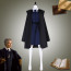 Harry Potter Professor Hooch Costume - Blue Dress Black Coat Rolanda Hooch Cosplay