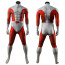 Teen Titans Beast Boy Retro 80s Costume - Red White Bodysuit Beast Boy Cosplay