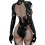 Marvel Rivals Invisible Woman Costume - Fish Net Pattern Black Bodysuit Invisible Woman Cosplay