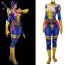 Marvel Rivals Psylocke Retro X-Uniform Costume - Blue Yellow Bodysuit Psylocke Cosplay