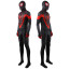 Spider-Man 2 Upgraded Suit Miles Morales Costume - Black and Red Bodysuit Upgraded Suit Miles Morales Cosplay