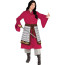 Girls Disney Mulan Costume - Red Dress Mulan Cosplay