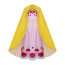 One Piece Charlotte Linlin Costume - Pink Dress Yellow Cape Set Charlotte Linlin Cosplay