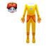 Girls Super Mario Bros Princess Daisy Costume - Yellow Jumpsuit Mask Set Princess Daisy Cosplay