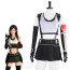 Final Fantasy VII Tifa Costume - White Top Black Skirt Set Tifa Cosplay