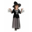 Girls Witch Costume - Grey Dress Hat Set Witch Cosplay