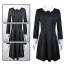 Wednesday The Addams Family Long Sleeve Dress Cosplay Costume