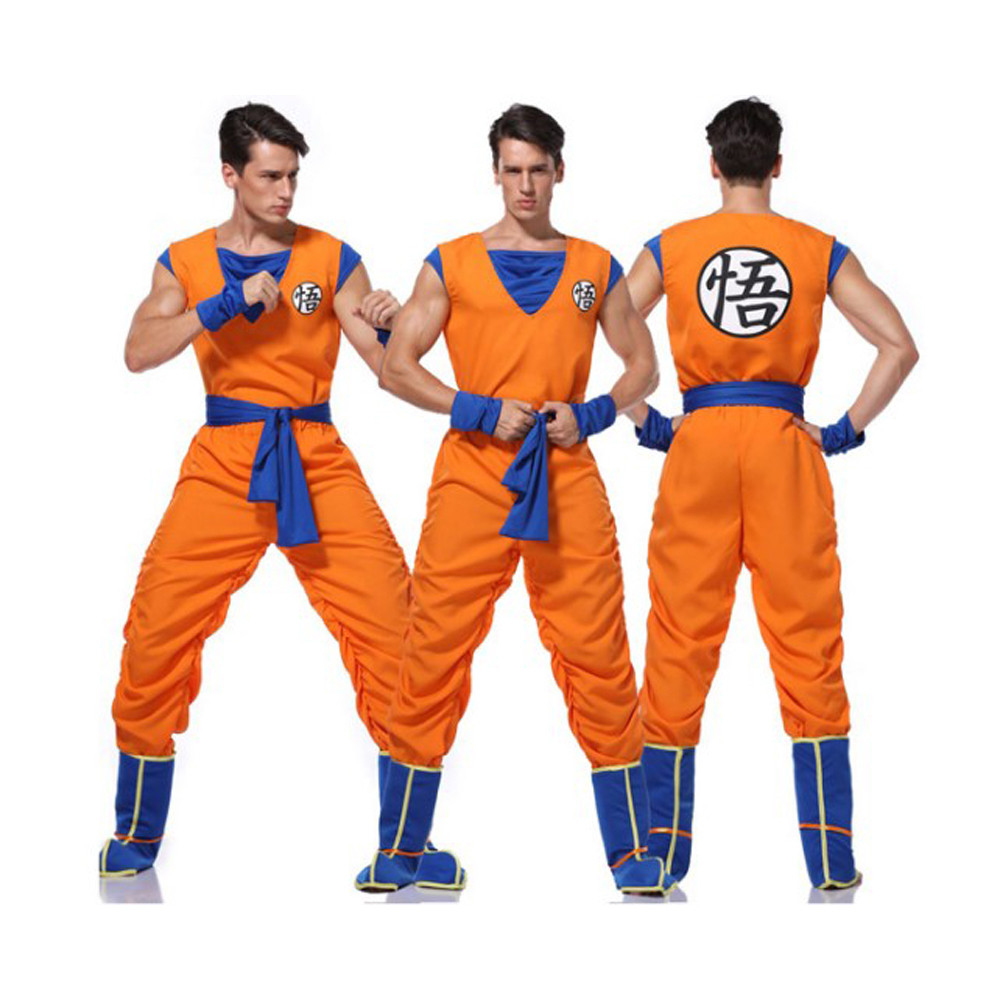 Mens Dragon Ball Z Goku Cosplay Costume
