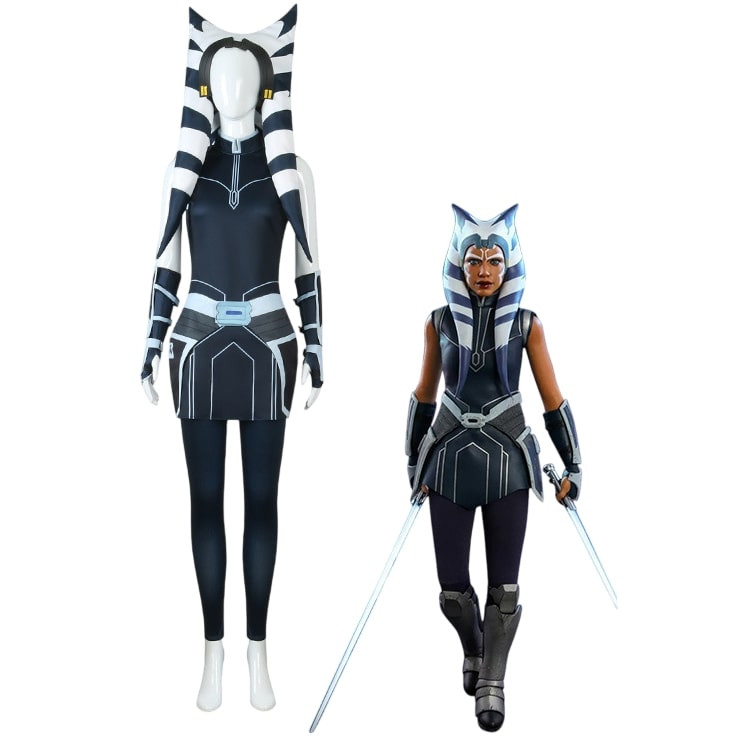Kids and Adults Ahsoka Tano Costume - Full Set with Headgear Ahsoka Tano Cosplay