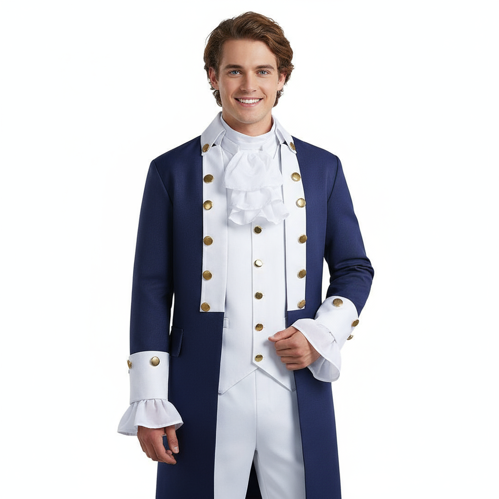 Founding Father Alexander Hamilton Costume - Coat Pants Vest Shirt Set Alexander Hamilton Cosplay