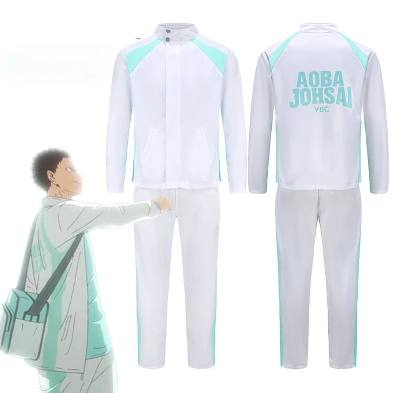 Haikyuu Aoba Johsai Academy Costume - White Jacket Set Aoba Johsai Academy Cosplay