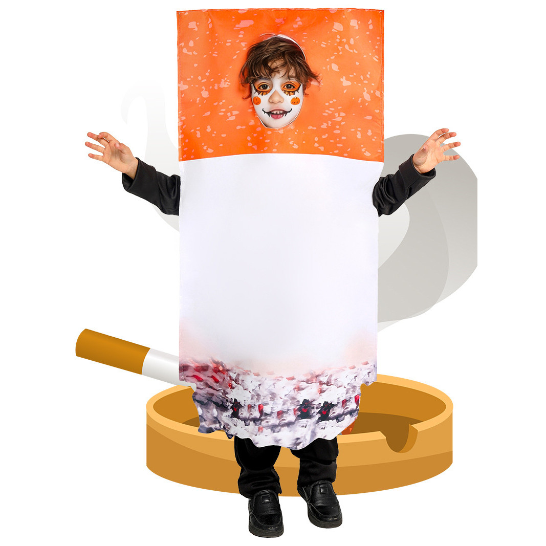 Kids Cigarette Teach The Dangers of Smoking Costume - Bodysuit Cigarette Cosplay